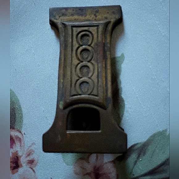 Vintage Brass Letter Clip 1800s Antique